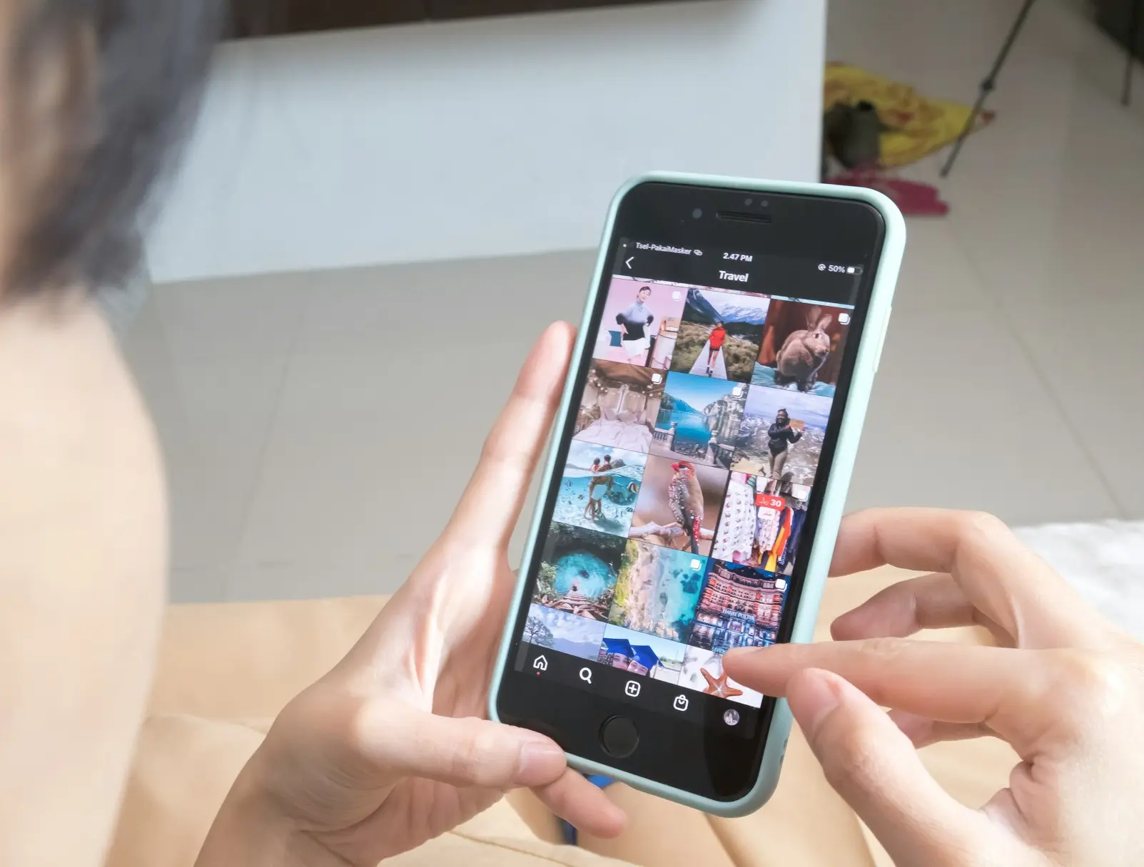 person holding silver iphone 6